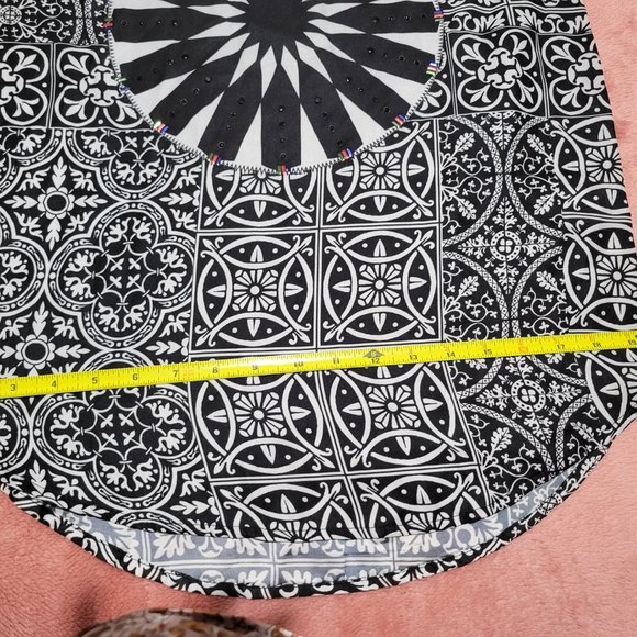 Desigual Mandala Floral Semisheer Long-Sleeve Top - Picture 2 of 17